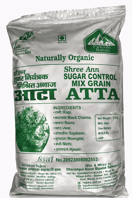 Pahadi Rattan Sugar Control Mix Grain Aata 5KG