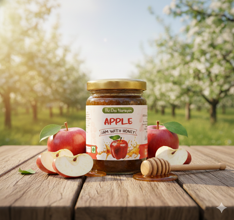 Apple jam with honey 250g