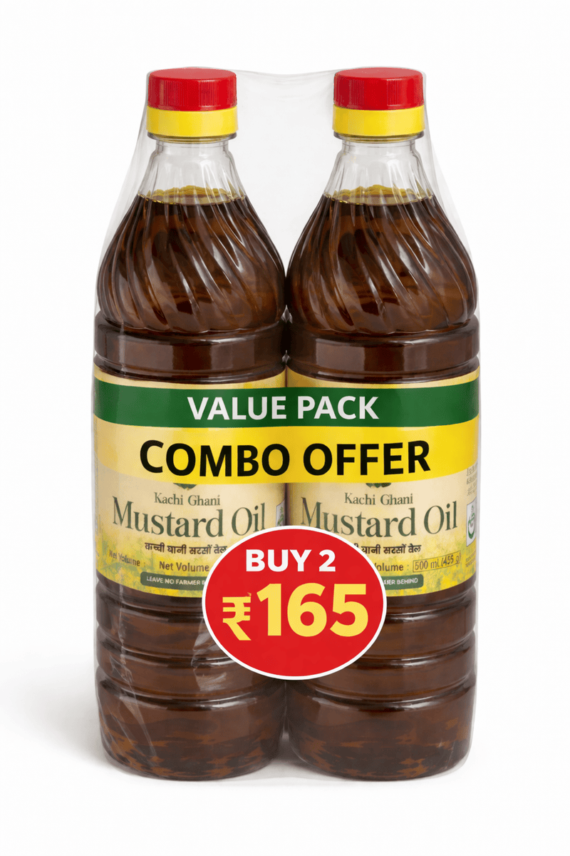 HFN Mustard Oil Combo (500ml + 500ml)