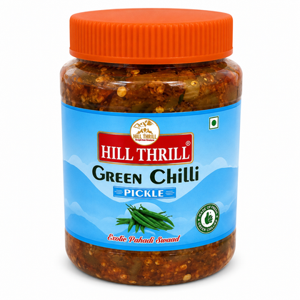 GREEN CHILLY PICKLE 500GM (HT)